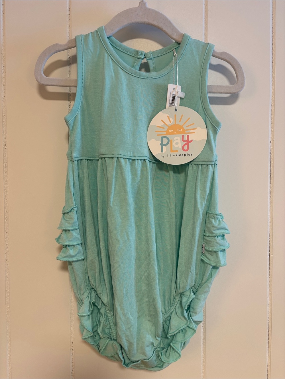 Little Sleepies Ocean Waves Bubble Romper